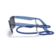 Ray-Ban Original Wayfarer RB2140 Sunglasses, Transparent Blue, Red Lenses, 50, RB2140-6587C5-50