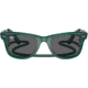 Ray-Ban Original Wayfarer RB2140 Sunglasses, Transparent Green, Dark Grey Lenses, 50, RB2140-6615B1-50