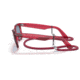 Ray-Ban Original Wayfarer RB2140 Sunglasses, Transparent Red, Blue Lenses, 50, RB2140-661456-50
