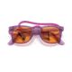 Ray-Ban Original Wayfarer RB2140 Sunglasses, Transparent Violet, Orange Lenses, 50, RB2140-661313-50