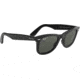 Ray-Ban Original Wayfarer RB2140F Sunglasses, Black Frame, G-15 Green Lens, 54, RB2140F-901-58-54