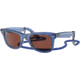 Ray-Ban Original Wayfarer RB2140F Sunglasses, Transparent Blue, Red Lenses, 52, RB2140F-6587C5-52