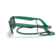 Ray-Ban Original Wayfarer RB2140F Sunglasses, Transparent Green, Dark Grey Lenses, 52, RB2140F-6615B1-52