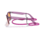 Ray-Ban Original Wayfarer RB2140F Sunglasses, Transparent Violet, Orange Lenses, 52, RB2140F-661313-52