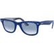 Ray-Ban Original Wayfarer RB2140 Sunglasses, Blue On Vichy Blue/White, 50, RB2140-13193F-50