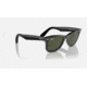 Ray-Ban Original Wayfarer Sunglasses, Black Frame, Green Lens, Bio-Acetate, 50, RB2140-135831-50