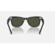 Ray-Ban Original Wayfarer Sunglasses, Black Frame, Green Lens, Bio-Acetate, 50, RB2140-135831-50