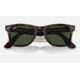 Ray-Ban Original Wayfarer Sunglasses, Havana Frame, Green Lens, Bio-Acetate, 50, RB2140-135931-50