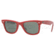 Ray-Ban Original Wayfarer Prescription Sunglasses RB2140  RB2140-1031-5022 - Lens Diameter: 50 mm, Frame Color: Red / Subway