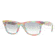 Ray-Ban Original Wayfarer Prescription Sunglasses RB2140  RB2140-104132-5022 - Lens Diameter: 50 mm, Frame Color: Pink / Ruled Yellow