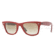 Ray-Ban Original Wayfarer Prescription Sunglasses RB2140  RB2140-109151-5022 - Lens Diameter 50 mm, Frame Color Top Red On Texture Tiped Crystal