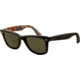 Ray-Ban Original Wayfarer Sunglasses RB2140 1120-5022 - Top Black Texture Music Frame, Green Lenses