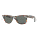 Ray-Ban Original Wayfarer Sunglasses RB2140 1121-5022 - Top Texture Music on Black Frame, Green Lenses