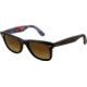Ray-Ban Original Wayfarer Sunglasses RB2140 113285-5022 - Top Havana on Texture PL Frame, Gradient Brown Lenses