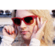 Ray-Ban Original Wayfarer Sunglasses RB2140 113385-5022 - Top Red on Plaid Texture Frame, Gradient Brown Lenses