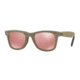 Ray-Ban Original Wayfarer Sunglasses RB2140 1193Z2-50 - Jeans Green Brown/jeans Blue Frame, Light Brown Mirror Pink Lenses