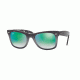 Ray-Ban Original Wayfarer Sunglasses RB2140, Top Light Grey Grad On Grey Frame, Mirror Gradient Green Lenses, 11994J-50