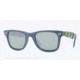 Ray-Ban Original Wayfarer Sunglasses RB2140 606140-50 - Matte Blue Frame, Grey Silver Mirror Lenses