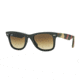Ray-Ban Original Wayfarer Sunglasses RB2140 606285-50 - Matte Military Green Frame, Brown Gradient Dark Brown Lenses