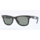 Ray-Ban Original Wayfarer Sunglasses RB2140 606658-50 - Matte Black Frame, Polar Green Lenses