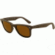 Ray-Ban Original Wayfarer Sunglasses RB2140 889-5022 - Matte Brown Frame, Crystal Brown Lenses