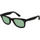 Ray-Ban Original Wayfarer Sunglasses RB2140 901SO5-50 - Matte Black Frame, polar green Lenses