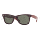 Ray-Ban Original Wayfarer Sunglasses RB2140 966-4722 - Dark Violet Crystal Green