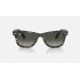 Ray-Ban Original Wayfarer Sunglasses, Striped Grey Frame, Gradient Grey Lens, Bio-Acetate, 50, RB2140-136071-50