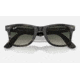 Ray-Ban Original Wayfarer Sunglasses, Striped Grey Frame, Gradient Grey Lens, Bio-Acetate, 50, RB2140-136071-50