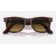 Ray-Ban Original Wayfarer Sunglasses, Striped Red Frame, Brown Gradient Lens, Bio-Acetate, 50, RB2140-136285-50
