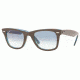 Ray-Ban Original Wayfarer Prescription Sunglasses RB2140  RB2140-10573F-5022 - Lens Diameter: 50 mm, Frame Color: Top Brown On Striped Azure Crystal