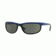 USED Ray-Ban Predator 2 Sunglasses RB2027 6301-62 - Top Blue On Black Frame, Green Lenses, EDEMO1
