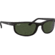 Ray-Ban RB 2027 Sunglasses, Styles Black/Matte Black Frame / Crystal Green Lenses, W1847-6200