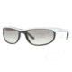 Ray-Ban RB 2027 Sunglasses Styles - Black-White Frame / Crystal Gray Grad. Lenses, 770-32-6319