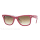 Ray-Ban RB2140 SV Prescription Sunglasses - Comics Top Fuchsia Crystal Brown Gradient Frame / 50 mm Prescription Lenses, 104551-5022