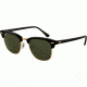 Ray-Ban RB3016 SV Prescription Sunglasses - Ebony/Arista Crystal Green Frame / 51 mm Prescription Lenses, W0365-5121