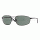 Ray-Ban RB 3360 Sunglasses Styles - Black Frame / Crystal Green Lenses, 002-6216