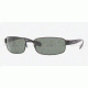 Ray-Ban RB3364 Sunglasses, 62mm, Black Frame, Green Lens, Polarized 002-58-6217