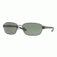 Ray-Ban Sunglasses RB3430 002-5900 - Black Frame, Crystal Green Lenses