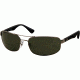 Ray-Ban RB3445 Bifocal Sunglasses - Gunmetal Frame w/ Crystal Green 61 mm Diameter Lenses, 004-6117
