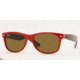 Ray-Ban RB2132 Bifocal Sunglasses Red Ferrari Frame / 52 mm Prescription Lenses, 726-5218