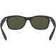 Ray-Ban RB2132 New Wayfarer Sunglasses, 55mm, Black Rubber Frame, Crystal Green Lens, 622-5518