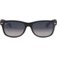 Ray-Ban RB2132 New Wayfarer Sunglasses, Matte Black Frame, Polarized Blue Gradient Gray Lenses, 601S78-5218