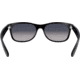 Ray-Ban RB2132 New Wayfarer Sunglasses, Matte Black Frame, Polarized Blue Gradient Gray Lenses, 601S78-5218