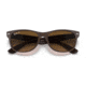 Ray-Ban RB2132 New Wayfarer Sunglasses, Matte Brown On Transparent Brown Frame, Gradient Brown Lens, Polarized, 52, RB2132-6608M2-52