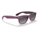 Ray-Ban RB2132 New Wayfarer Sunglasses, Matte Violet On Transparent Violet Frame, Grey Gradient Lens, Polarized, 52, RB2132-6606M3-52