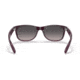 Ray-Ban RB2132 New Wayfarer Sunglasses, Matte Violet On Transparent Violet Frame, Grey Gradient Lens, Polarized, 52, RB2132-6606M3-52