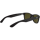 Ray-Ban RB2132 New Wayfarer Sunglasses, Rubber Black Frame, Grey Mirror Blue Lenses, 622/17-55