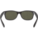 Ray-Ban RB2132 New Wayfarer Sunglasses, Rubber Black Frame, Polar Green Lenses, 622/58-55