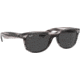 Ray-Ban RB2132 New Wayfarer Sunglasses, Striped Grey Havana, 52, RB2132-6430B1-52